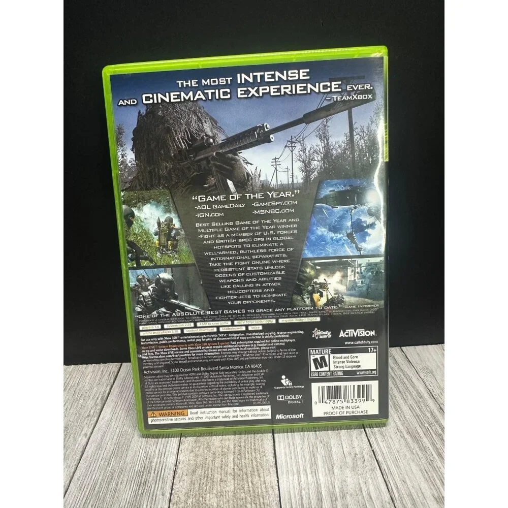 Call Of Duty 4: Modern Warfare - Microsoft Xbox 360 Game - Complete!